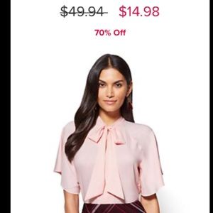 7th Avenue pink bodysuit Size S